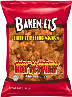 Baken-Ets® Hot 'N Spicy Flavored Fried Pork Skins